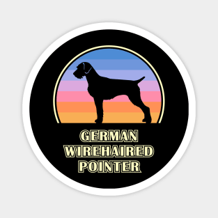 German Wirehaired Pointer Vintage Sunset Dog Magnet